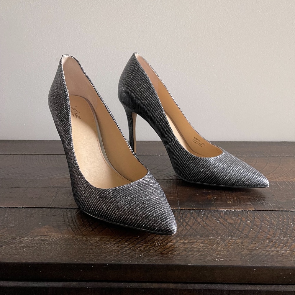 Botkier Gunmetal Stripe Pump